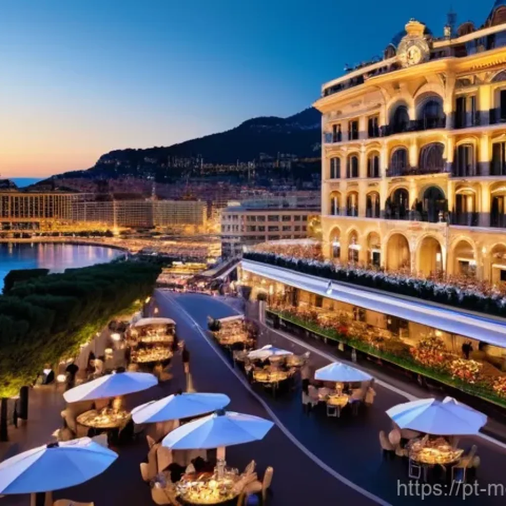 모나코에서 가장 비싼 부동산 목록 - **Prompt:** A vibrant, luxurious scene in Monaco's Carré d'Or. The iconic Monte-Carlo Casino stands ...