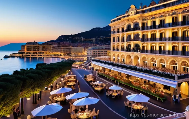 모나코에서 가장 비싼 부동산 목록 - **Prompt:** A vibrant, luxurious scene in Monaco's Carr&eacute; d'Or. The iconic Monte-Carlo Casino stands ...