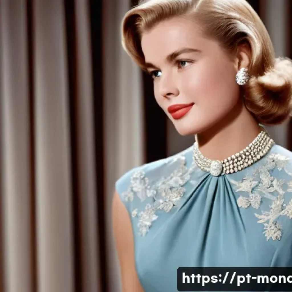 모나코 왕비 그레이스 켈리 - **Grace Kelly: Hollywood Glamour Portrait**
    A timeless, elegant portrait of Grace Kelly in her p...