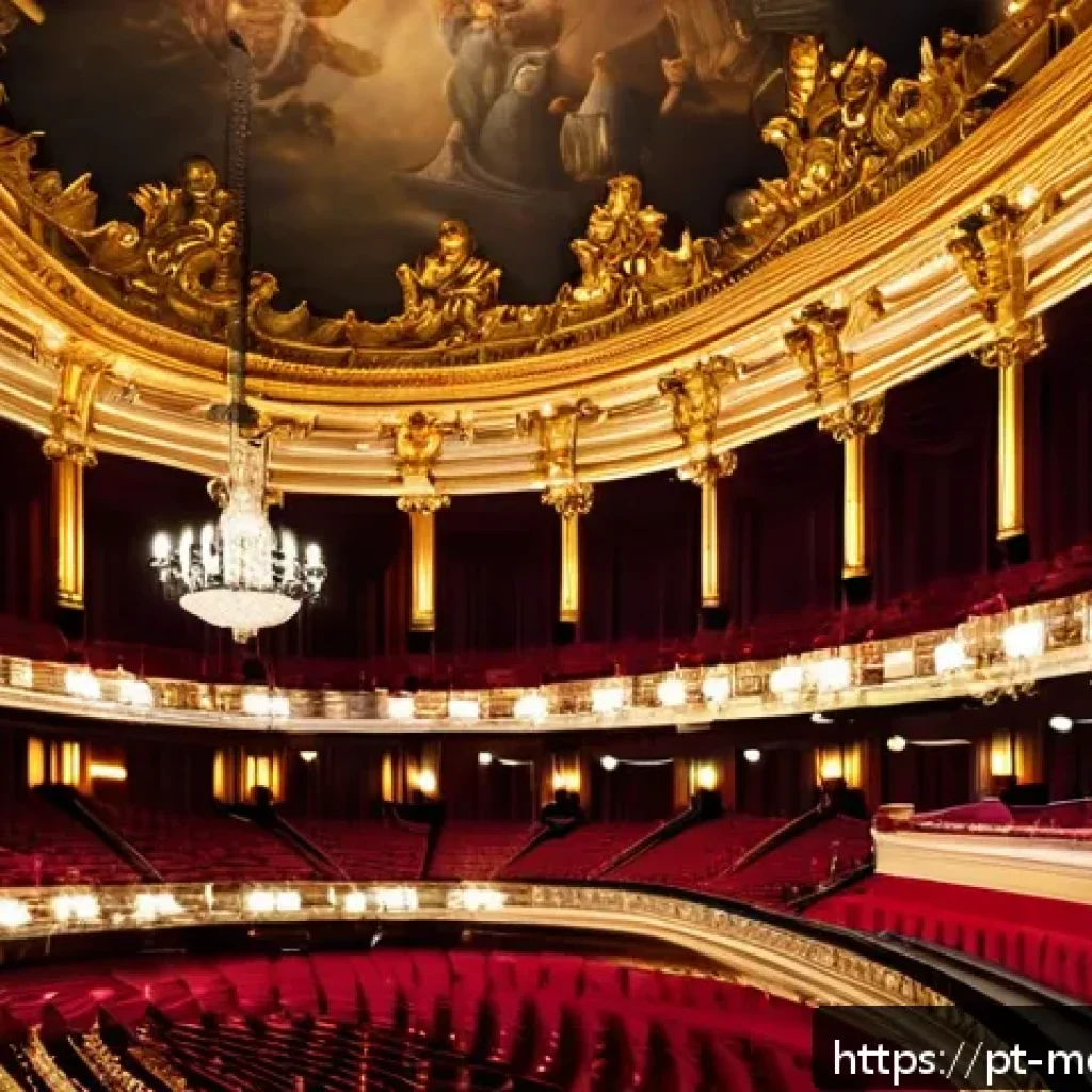 모나코에서 즐길 수 있는 최고의 오페라 및 공연 - A luxurious interior view of the Salle Garnier opera house in Monaco, showcasing its opulent 19th-ce...